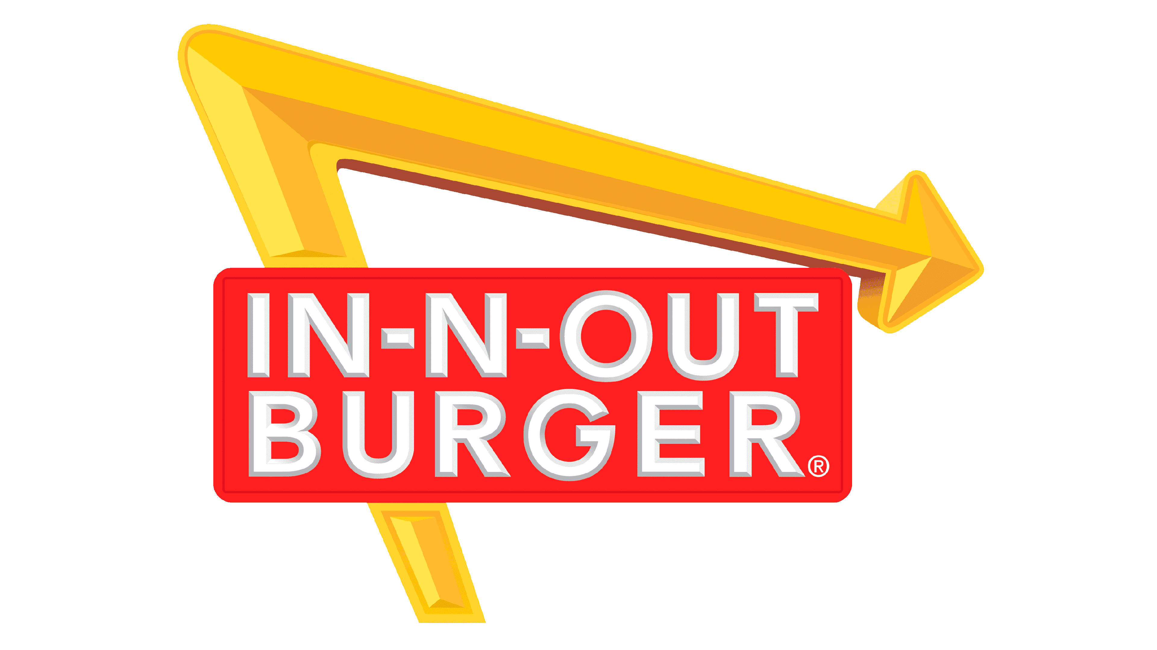 The logo of In-N-Out burger.